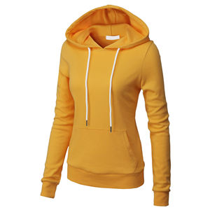 Vêtements d'extérieur d'hiver pour femmes-Sweat à capuche thermique doux avec manches longues, ajustement de taille personnalisée et col à cordon réglable - Product Image 1