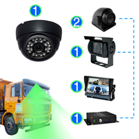 Système DVR mobile GPS 4G 4CH | Kit de caméra de recul étanche IP69K 1080P | Suivi de flotte en temps réel et télémétrie vidéo pour camions