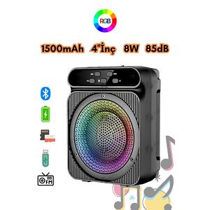 Altoparlante Bluetooth portatile Fm Radio/scheda SD/Usb/altoparlante Bluetooth Extra Bass bomba audio 4 pollici