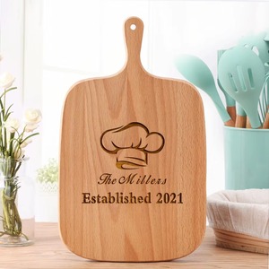Planche à découper en bois écologique avec poignée intégrée et trou de suspension, épaisseur 1,5 cm, REHMAN CRAFT - Product Image 6