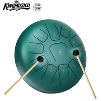 Tambour à langue en acier au carbone de 10 pouces, 11 tons, avec accessoires complets, pour le yoga, la relaxation et la thérapie sonore