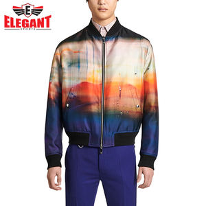 เสื้อแจ็คเก็ตบอมเบอร์แบบซิปพิมพ์ลายแบบซับลิเมชั่นสำหรับผู้ชาย ผลิตในปากีสถาน คุณภาพเยี่ยมจาก Elegant Sports - Product Image 3