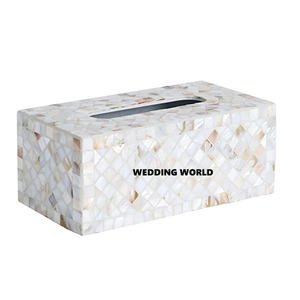 Boîte à mouchoirs en bois de luxe en forme de rectangle classique élégant fait à la main Table la plus vendue décorative nouvelle boîte à mouchoirs en bois en gros - Product Image 3