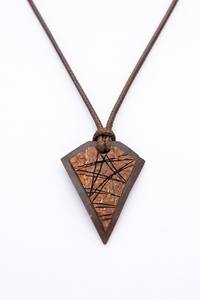 Último diseño hecho a mano decorativo colgante de cáscara de coco Botón de patrón ovalado Natural por creaciones antiguas - Product Image 6