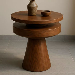 Mesa de Centro de Madera Maciza de Primera Calidad, Mesa de Centro de Madera Hecha a Mano con Estructura Resistente y Acabado Elegante - Product Image 5