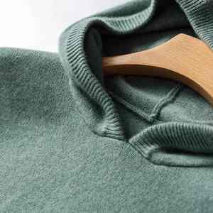 Sweat à capuche en cachemire personnalisé pour hommes pull tricoté classique à la mode pour hommes sweat à capuche pour hommes - Product Image 4