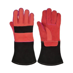 Guantes de soldadura de cuero de vaca suave para hombres, para tareas de jardinería, construcción, trabajo pesado a granel, guantes de cuero para hombres - Product Image 5