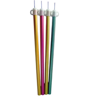Poteau de support de tente réglable en alliage d'aluminium 7075 pour extérieur, avec poignée en plastique, longueur 185-240 cm, pour camping, tente, couloir, OEM