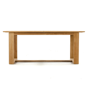 Table à manger rectangulaire en teck massif Design moderne Couleur naturelle Utilisation polyvalente pour les hôtels et villas en plein air - Product Image 2