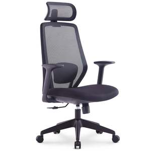 Chaise de bureau moderne Formia, dossier réglable en hauteur, en cuir PU, chaise élévatrice pour bureau à domicile, appui-tête réglable contemporain - Product Image 4