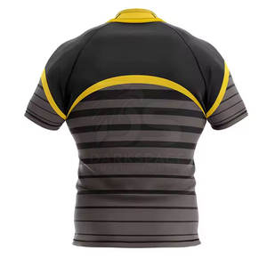 Diseña tu propio logotipo Camiseta de rugby de media manga Venta caliente Camiseta de rugby de hombre cómoda - Product Image 3