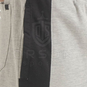 Pantalon de sport décontracté pour homme grande taille avec logo personnalisé, 100 % coton, séchage rapide, respirant, léger, taille mi-haute, coupe droite, délavage foncé - Product Image 6
