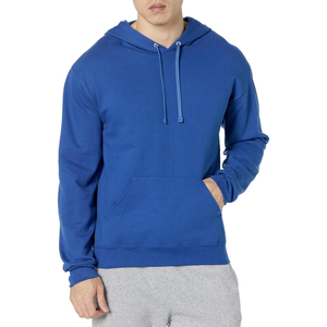 Sweat-shirt surdimensionné en molleton de coton pull pour hommes sweat à capuche à épaules tombantes Streetwear de couleur unie de style hiver chaud personnalisé - Product Image 1