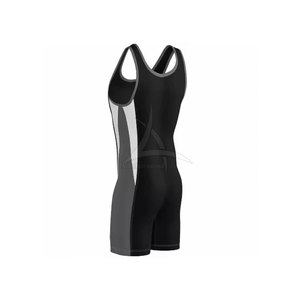 Vêtement de lutte pour hommes adultes en spandex/polyester, léger, de haute qualité, à séchage rapide, écologique et respirant, personnalisable en gros - Product Image 2