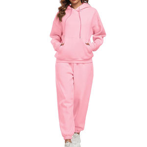 Conjuntos Deportivos Casuales con Capucha para Mujer, Clásicos y a la Moda, para Invierno, con Estampado Personalizado, Mangas Largas, 100% Algodón - Product Image 4