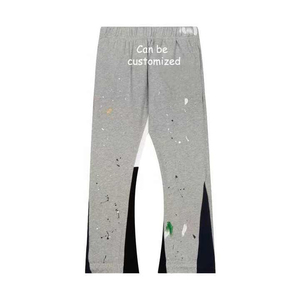 OEM Luxury Eco-Friendly Breathable Polyester/Cotton French Terry Men's Sweatpants High Quality Custom Oversized Straight Leg - Product Image 4