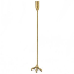 Bougeoir en métal doré de style nordique en gros, design pied d'oiseau, grand bougeoir, décoration de luxe pour la maison, décoration de fête festive - Product Image 1