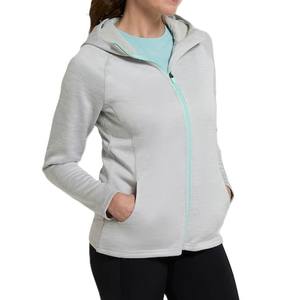 เสื้อฮู้ดระบายอากาศคุณภาพสูงสำหรับผู้หญิงเสื้อฮู้ดแขนยาวมีซิปเต็มรูปแบบโลโก้ตามสั่ง - Product Image 5