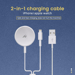 EN Y Cable de carga de reloj 2 en 1 de 10W Cargador inalámbrico de 1m con cables Puerto USB Tipo-C - Product Image 3