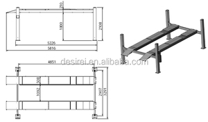 DFPA712B <span class=keywords><strong>Desiree</strong></span> ลิฟต์อัตโนมัติ4โพสต์จัดตำแหน่งล้อความจุ12,000 LB/5,500 kg - Product Image 3