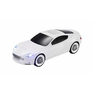 Altavoz Bluetooth Inalámbrico con Diseño de Auto, Cuerpo de Plástico Blanco, Luces LED RGB, Audio de Rango Completo, Control por Botones, Batería Recargable - Product Image 1