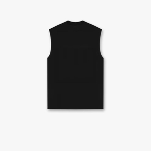 เสื้อกล้ามผู้ชายทรงโอเวอร์ไซส์ ระบายอากาศได้ดี ผลิตตามสั่ง ผ้าโพลีเอสเตอร์/คอตตอน ถักทอ ยืดหยุ่น เหมาะสำหรับออกกำลังกาย สไตล์ไฮสตรีท - Product Image 4
