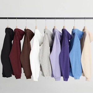 American Street Blank Hoodie Hombres Mujeres Otoño e Invierno Loose Oversized Hoodies & Sweatshirt Jacket Warm Cotton Y2k Style Hoodie - Product Image 1