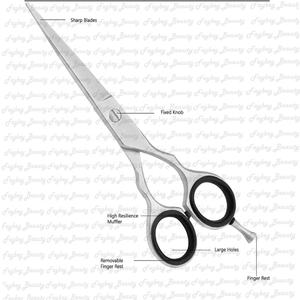 Couleurs et styles personnalisés Ciseaux pour droitiers Ciseaux de coiffeur professionnels en acier inoxydable de meilleure qualité - Product Image 3