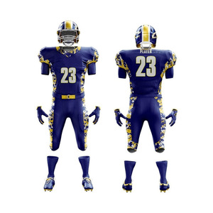 Bajo MOQ personalizado OEM diseño uniforme de fútbol americano totalmente personalizado tamaño adulto hombres uniforme de fútbol americano - Product Image 1