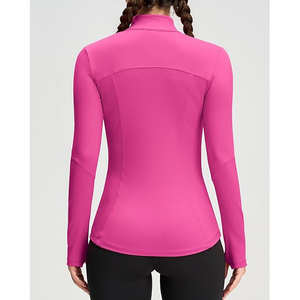 Women Training <b>Jacket</b> Full Zip Lightweight Top Stretchy <b>Yoga</b> Athletic Wear Soft Comfort Nylon Spandex Blend - Product Image 5