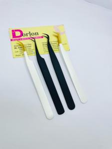 แหนบขนตาปลอมแบบโค้งงอได้รับการออกแบบจาก dorlon แหนบปลายหยักสแตนเลส CE ISO - Product Image 4