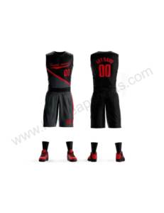 Uniforme de Baloncesto Sublimado de Poliéster de Alta Calidad con Logotipo Personalizado, Conjunto Ligero sin Mangas, Camiseta y Pantalones Cortos Transpirables, Tallas Grandes - Product Image 3