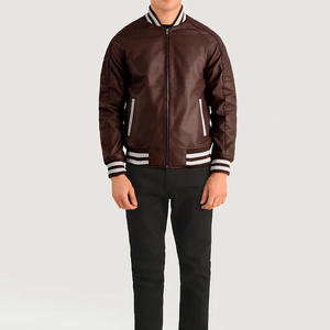 Vestes pour hommes dernière conception veste universitaire vintage pour hommes en 100% cuir véritable vestes universitaires sur mesure - Product Image 2