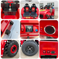 Tracteur électrique pour enfants à 2 places, thème ferme, avec moteur puissant 48V 1800W, pour jeux de terrain de jeu