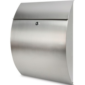 Boîte aux lettres Riviera 3835 Ni en acier inoxydable, hauteur 460 mm, largeur 335 mm, profondeur 130 mm, norme DIN C4 BURG-WCHTER - Product Image 1