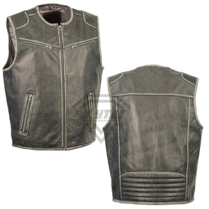 เสื้อกั๊กหนังระบายอากาศระบายอากาศได้ดีสินค้าใหม่หลากหลายแบบสั่งทำฉลากที่ดีที่สุด - Product Image 3