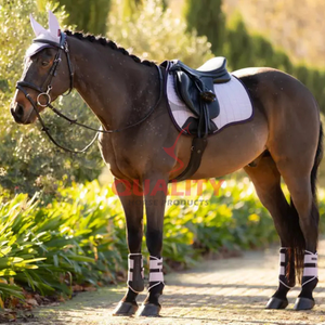 Tapis de selle de cheval anglais sur mesure en gros coton matelassé durable extérieur doux doublure confortable tapis de selle léger - Product Image 6