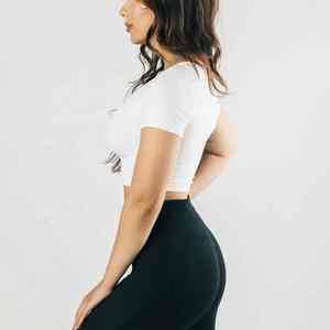 Camiseta de Moda Urbana Extra Grande Personalizada para Mujer, Manga Corta, Cuello Redondo, Estilo Casual - Product Image 6