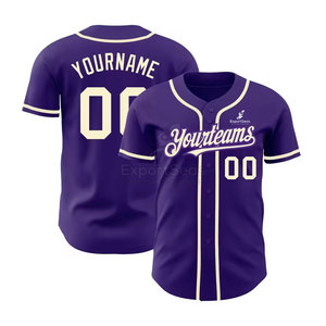 Batir el precio con bajo MOQ Jersey de béisbol transpirable tejido de secado rápido adecuado para entrenamiento y partidos de equipo - Product Image 5