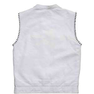 Chaleco de Cuero Vintage para Hombre, Hecho a Mano, sin Mangas, Resistente al Viento, con Bordado, para Motocicleta, Estilo Urbano, Táctico, de Invierno - Product Image 2