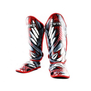 Espinilleras de Competición Hechas a Medida de Alta Calidad, Espinilleras con Estampado Twins, Entrenamiento Profesional de Muay Thai y Kick Boxing - Product Image 5