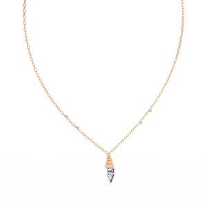 Pendentif en diamants de laboratoire certifiés IGI, symétrie excellente, pendentif en diamant glamour avec chaîne pour femmes - Product Image 1