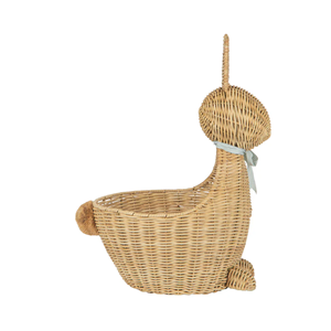 Panier en rotin artisanal de haute qualité, panier cadeau en forme de lapin, panier à fleurs pour la décoration des fêtes de Pâques en provenance du Vietnam - Product Image 3
