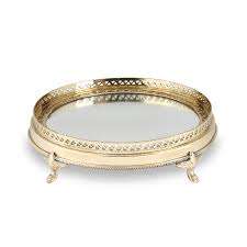 ถาดเสิร์ฟตกแต่งอลูมิเนียมโลหะทำด้วยมือพร้อมชุบทองแดงแบบโบราณมาพร้อมกับของตกแต่งบนโต๊ะอาหารในบ้าน - Product Image 5