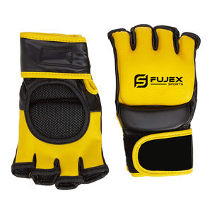 Guantes de MMA Profesionales de Alta Calidad Hechos a Medida con Correa de Muñeca Ajustable, Agarres de Cuero PU y Logotipo Personalizado - Product Image 1