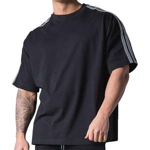 เสื้อยืดโอเวอร์ไซส์ผู้ชายใส่สบายผ้าไมโครไฟเบอร์เนื้อนุ่มดีไซน์ใหม่เหมาะสำหรับชุดลำลองแนวสตรีท - Product Image 1