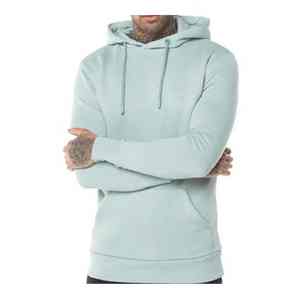 Sudadera con capucha de lana informal para hombre, ideal para entrenamientos y ropa de calle, precio con tela de mezcla de algodón para invierno - Product Image 4