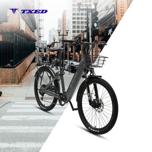 Vélo <span class=keywords><strong>de</strong></span> montagne électrique TXED 27,5 pouces avec fourche à suspension, moteur arrière 36V 250W et batterie 36V 14,5Ah, 9 vitesses - Product Image 1