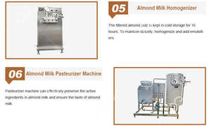 Lait d'arachide et de noix de tigre faisant la ligne de boisson d'écrou de rendement élevé entièrement automatique de machine d'acier inoxydable - Product Image 5