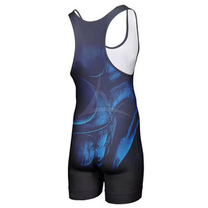 Traje de Lucha Libre Deportiva, Mallas de Levantamiento de Pesas, Equipo de Lucha, Traje Personalizable, Nylon Spandex de Venta Caliente - Product Image 2